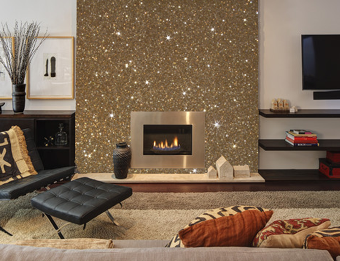 Glitter Wall Bedroom : wallpaper | Glitter paint for walls, Gold 