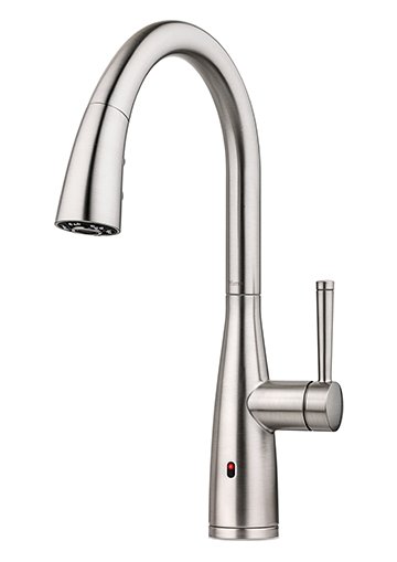 Raya 1-Handle Electronic Pull-Down Kitchen Faucet With React™ Technology