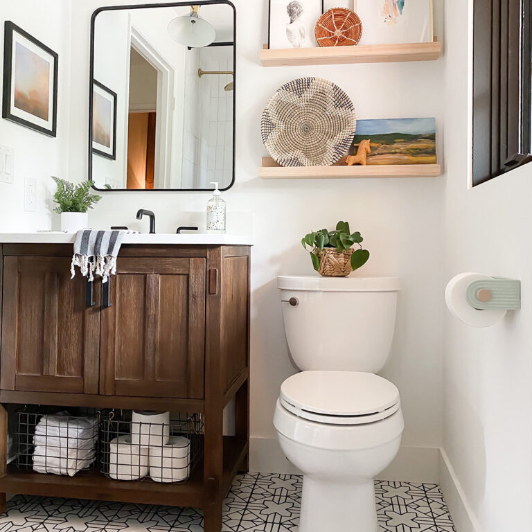 10 Tips for Decorating Around a Pedestal Sink | Pfister Faucets Kitchen ...